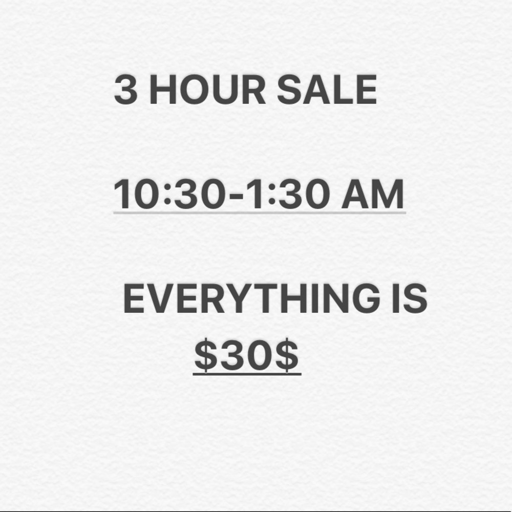 HUGE SALE